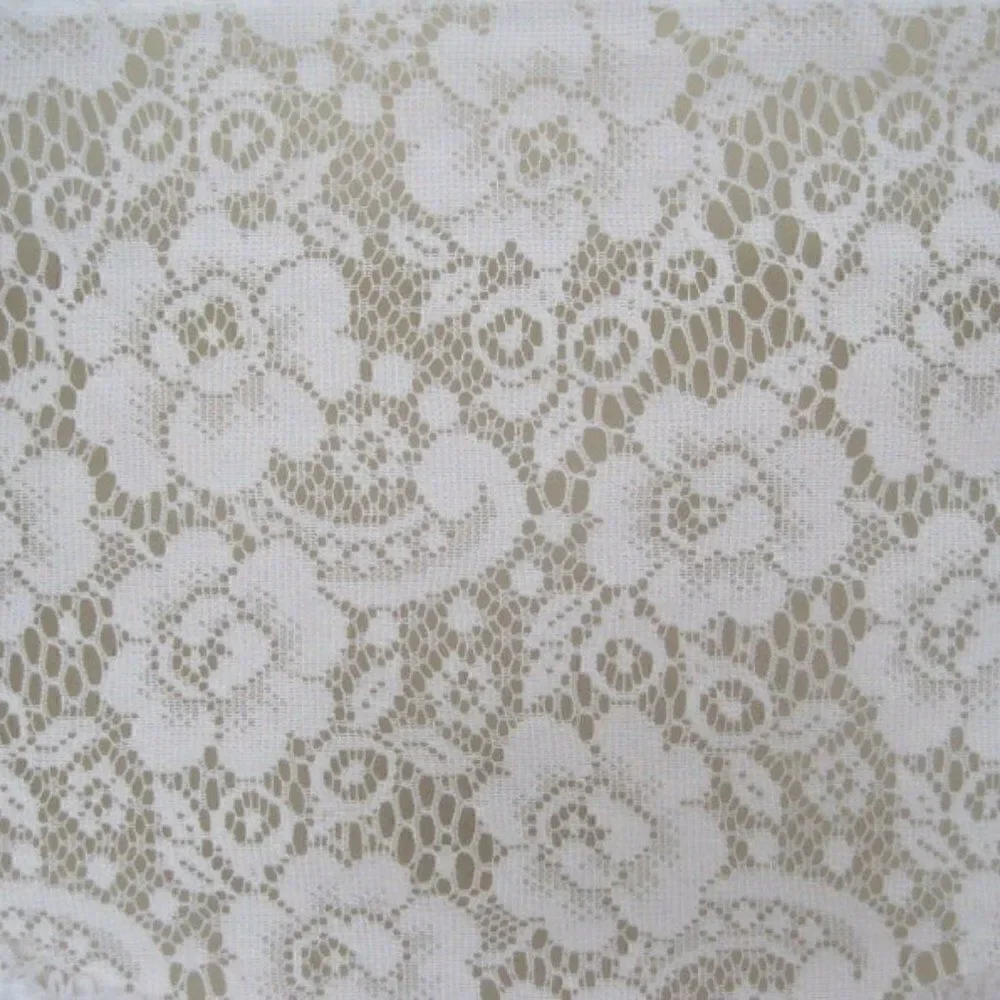 Curtain Lace Ruffled Valance Floral Flower 39.5x19